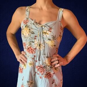 Spring Summer Dress Derek Heart Sweetheart Cotton Front tie Medium